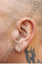 Ear Man White Tattoo Jewel Average